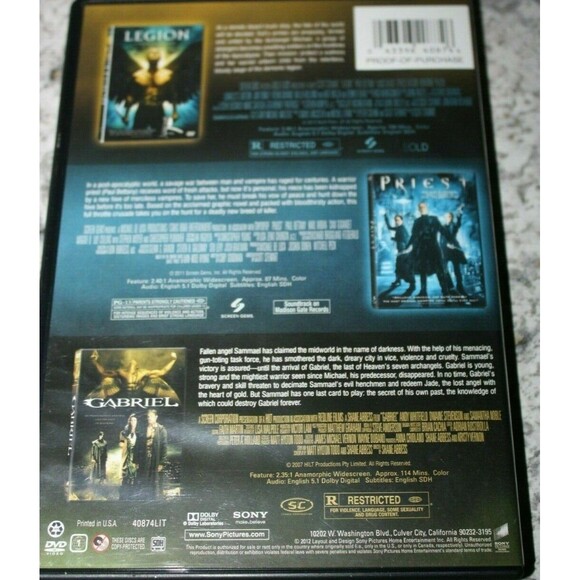 THE FALLEN ANGEL 3-Movie Collection (DVD, 2013, 2-Disc Set) VGUC - Picture 2 of 2